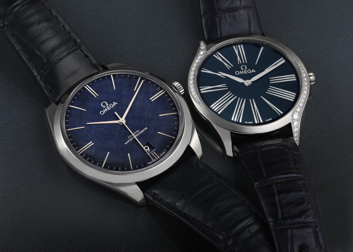 Omega De Ville Tresor Blue Dial Watches