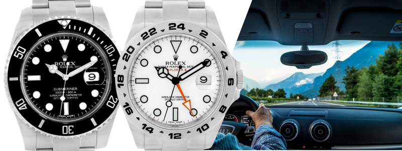Rolex Submariner Ceramic Bezel Steel Mens Watch | Rolex Explorer II Steel White Dial Mens Watch