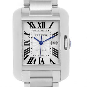  Cartier Tank Anglaise Steel Automatic Large Mens Watch