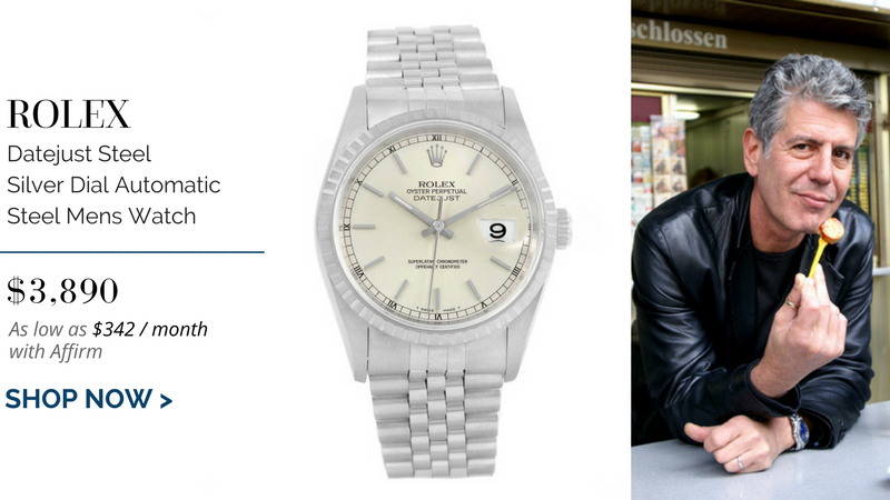 Rolex Datejust on Anthony Bourdain