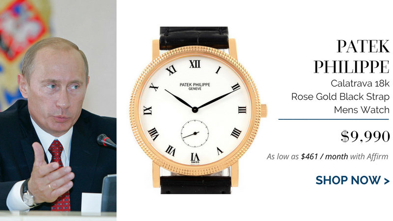Patek Philippe Calatrava on VLADIMIR PUTIN | President of Russia