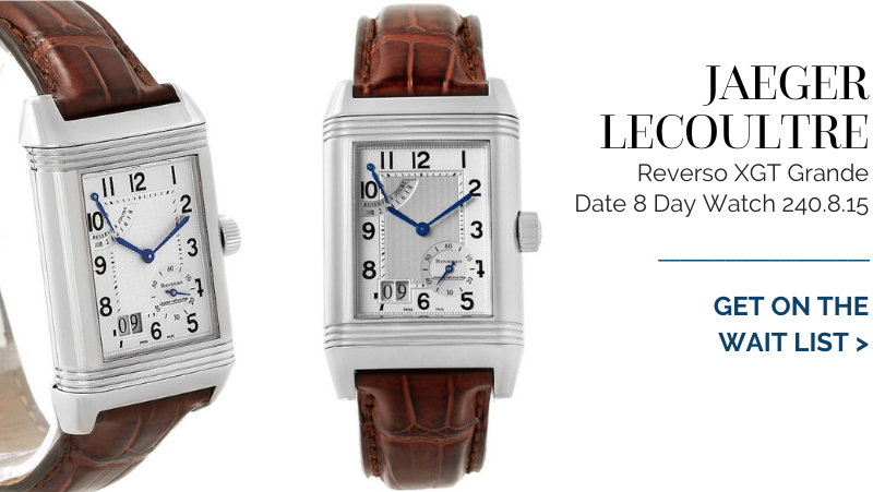 Jaeger LeCoultre Reverso XGT Grande Date 8 Day Watch 240.8.15 