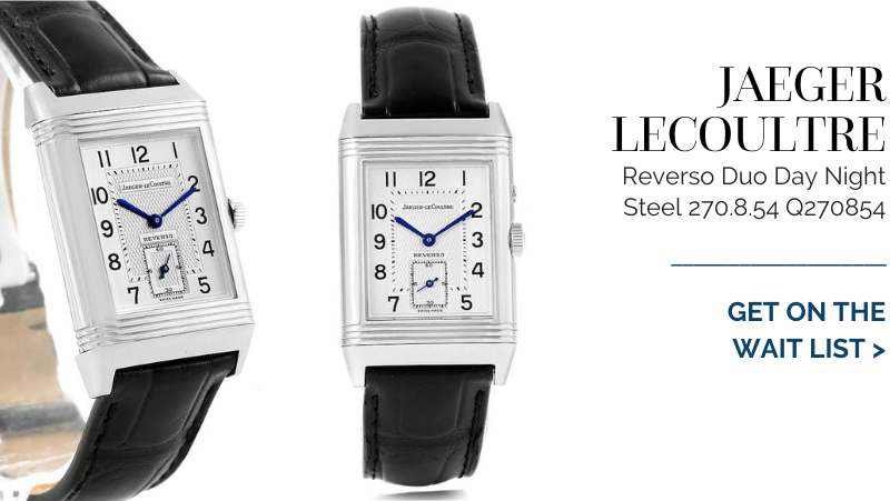 Jaeger LeCoultre Reverso Duo Day Night Steel Watch 270.8.54 Q270854
