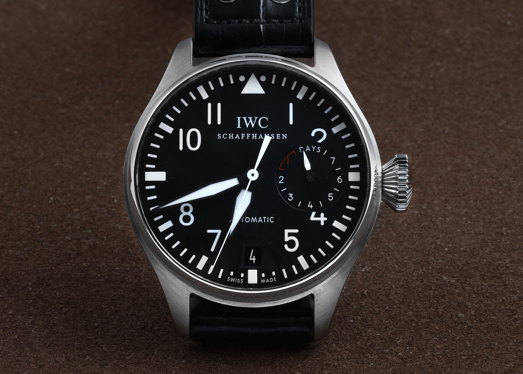 IWC Big Pilots 46mm Black Dial Automatic Steel Mens Watch IW500401