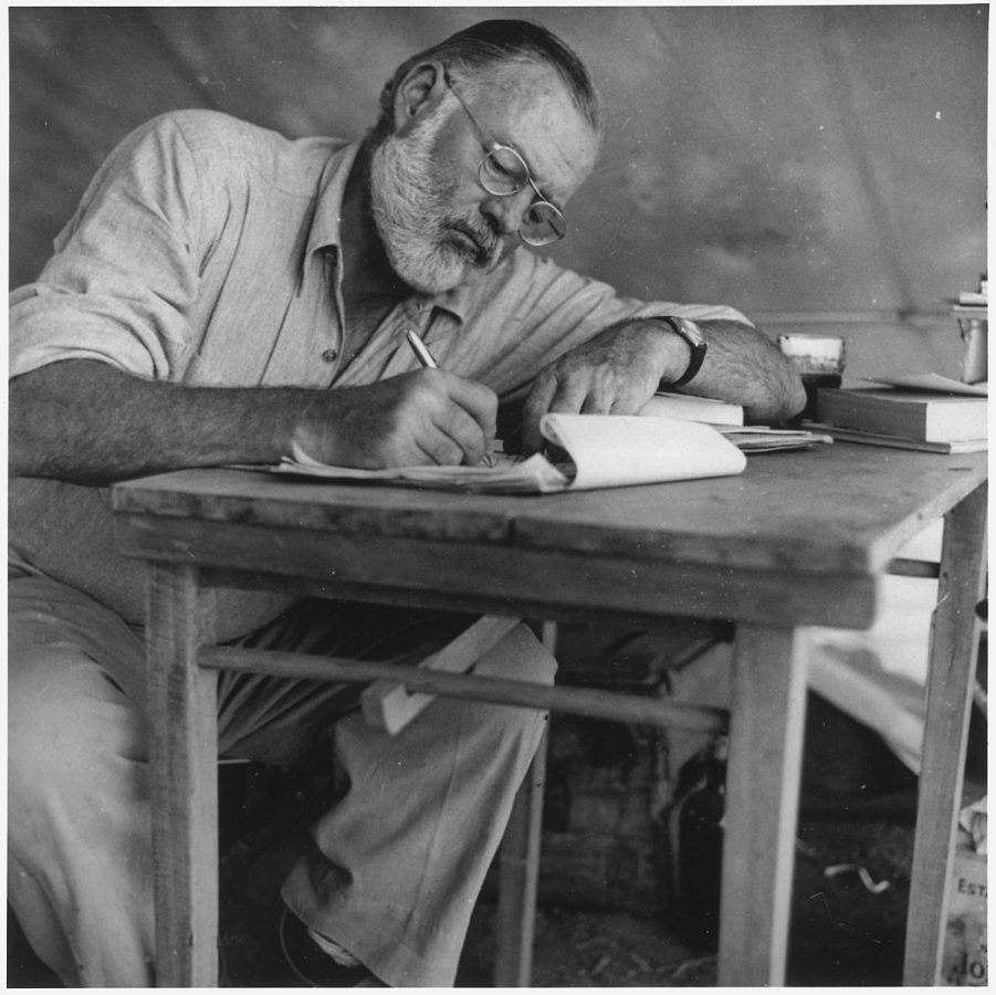 Ernest Hemingway wearing Rolex Oyster Perpetual