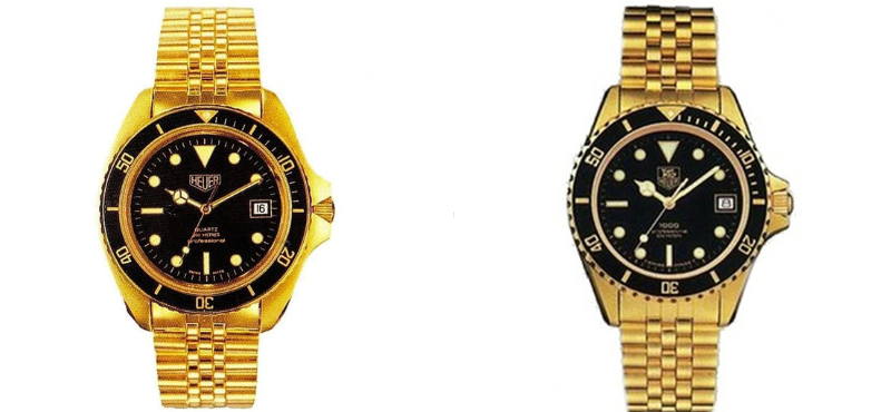 TAG Heuer 1000 Gold Watches