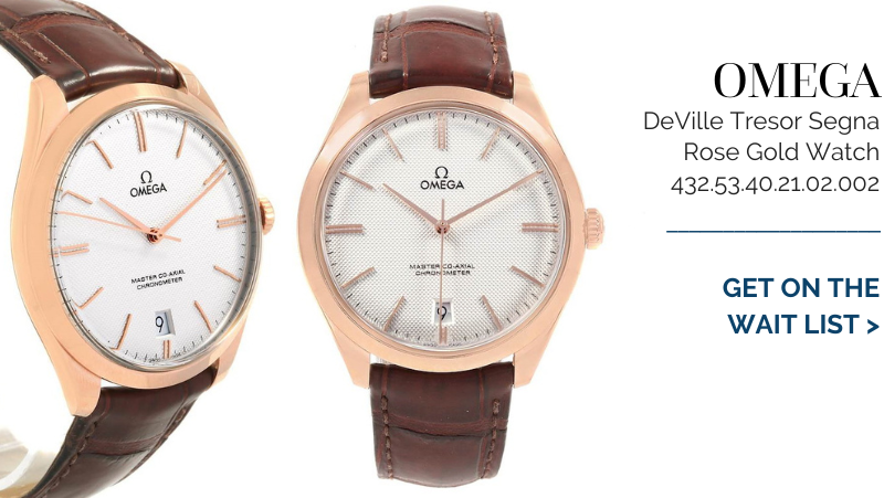Omega DeVille Tresor Segna Rose Gold Watch 432.53.40.21.02.002