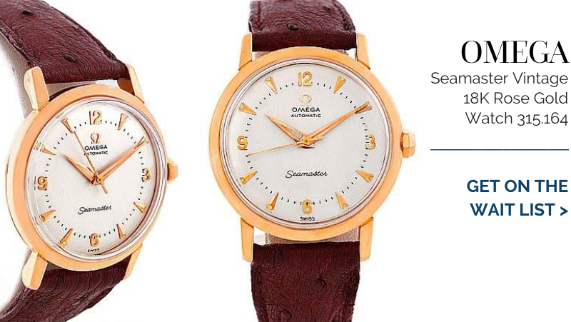 Omega Seamaster Vintage 18K Rose Gold Watch 315.164