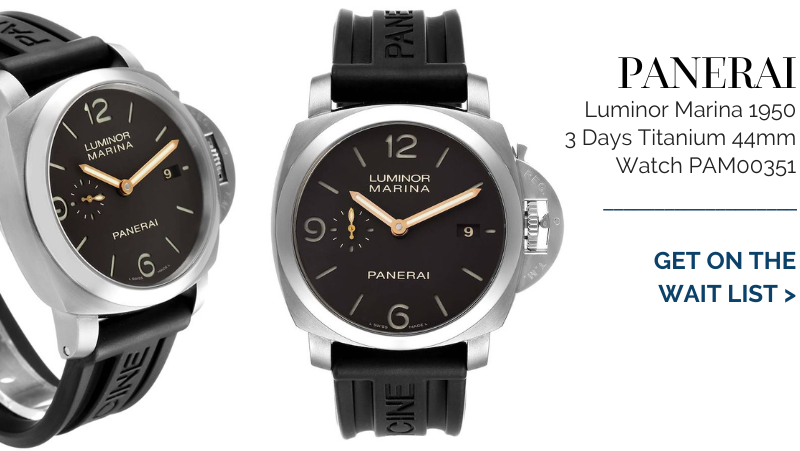 Panerai Luminor Marina 1950 3 Days Titanium 44mm Watch PAM00351