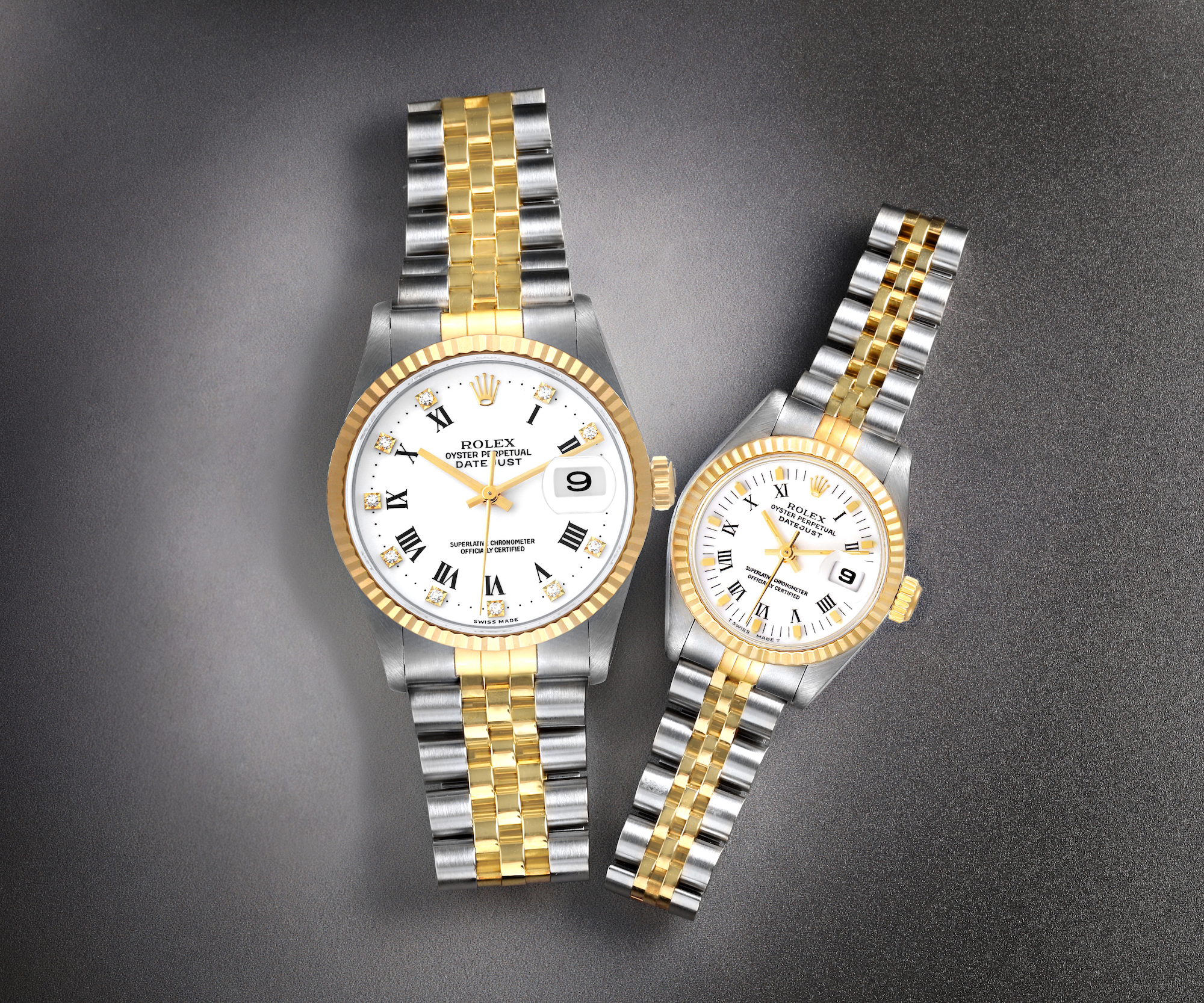 Rolex Datejust Steel Yellow Gold Watches