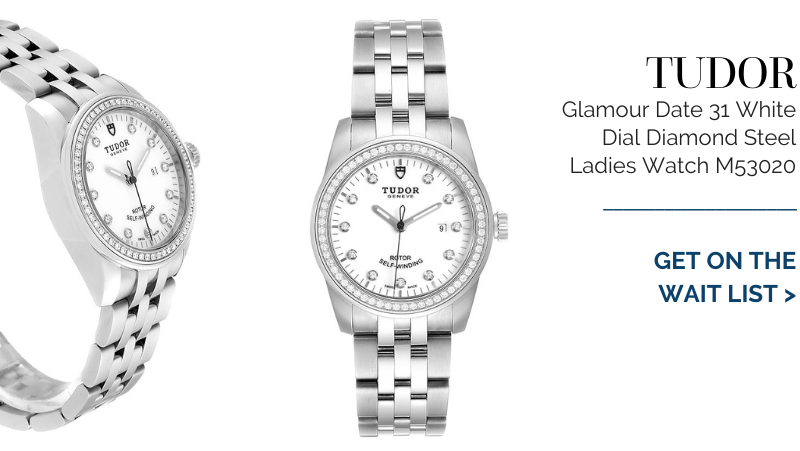 Tudor Glamour Date 31 White Dial Diamond Steel Ladies Watch M53020