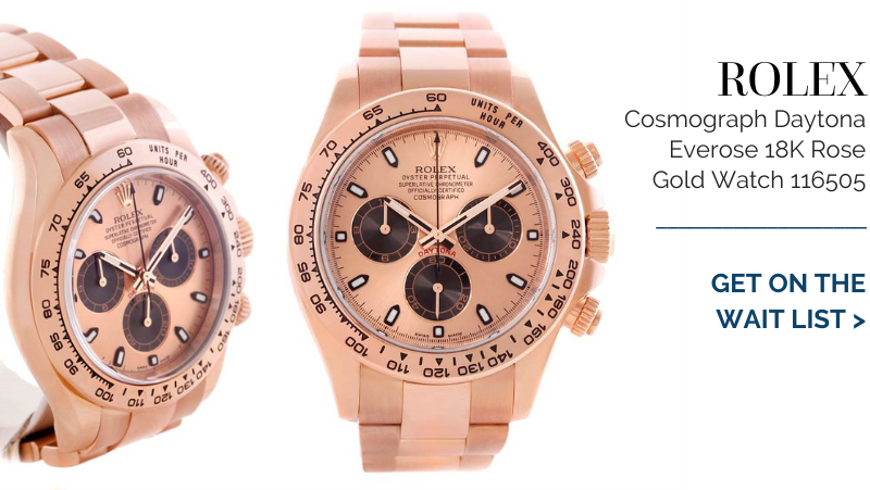 Rolex Cosmograph Daytona Everose 18K Rose Gold Watch 116505