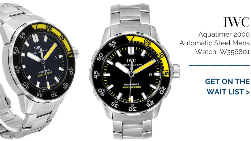 IWC Aquatimer 2000 Automatic Steel Mens Watch IW356801 