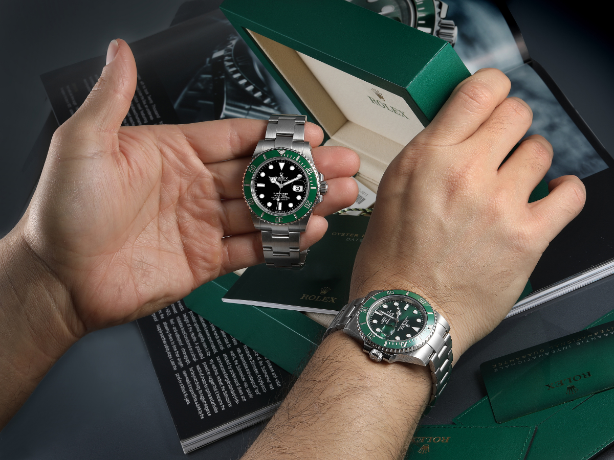 Rolex Submariner Starbucks and Kermit Watches with Rolex Box
