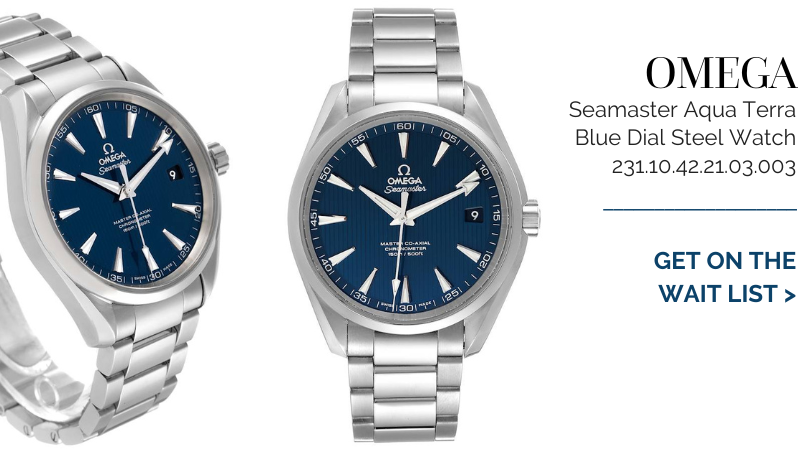 Omega Seamaster Aqua Terra Blue Dial Steel Watch 231.10.42.21.03.003