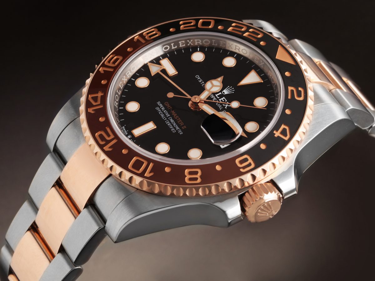 Rolex GMT Master II Steel Rose Gold Mens Watch 126711