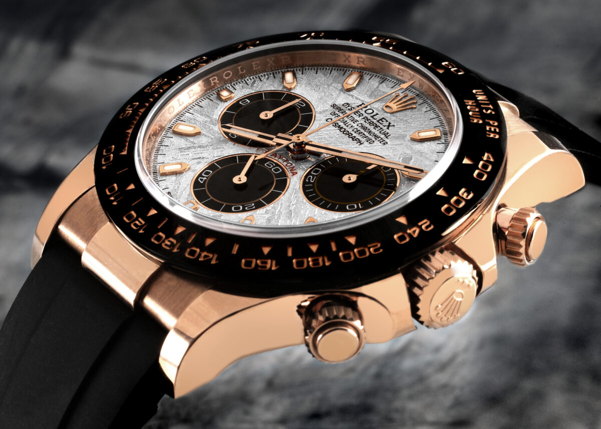 Rolex Cosmograph Daytona Meteorite Dial Rose Gold Mens Watch 116515