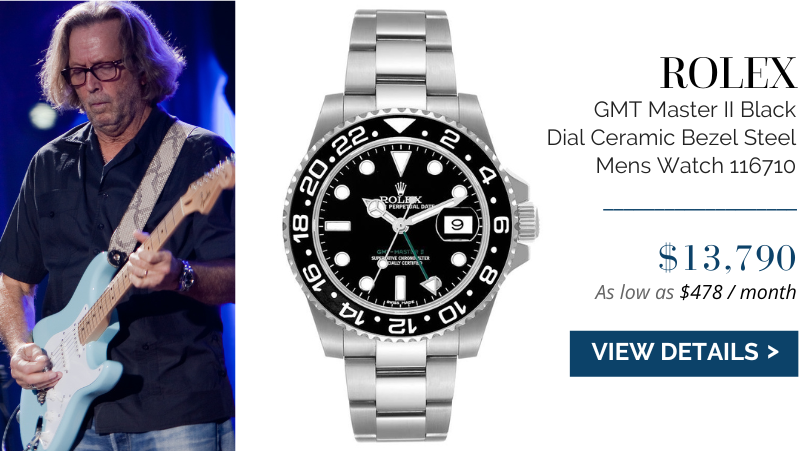Rolex GMT Master II Black Dial Ceramic Bezel Steel Mens Watch 116710