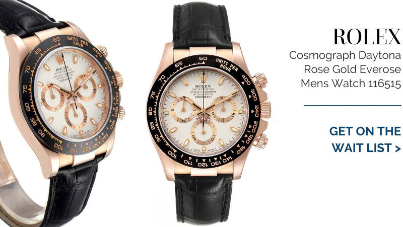 Rolex Cosmograph Daytona Rose Gold Everose Mens Watch 116515