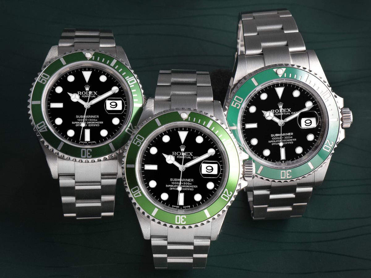 16610LV Rolex Submariner Kermit Date Black Dial | Stainless Steel