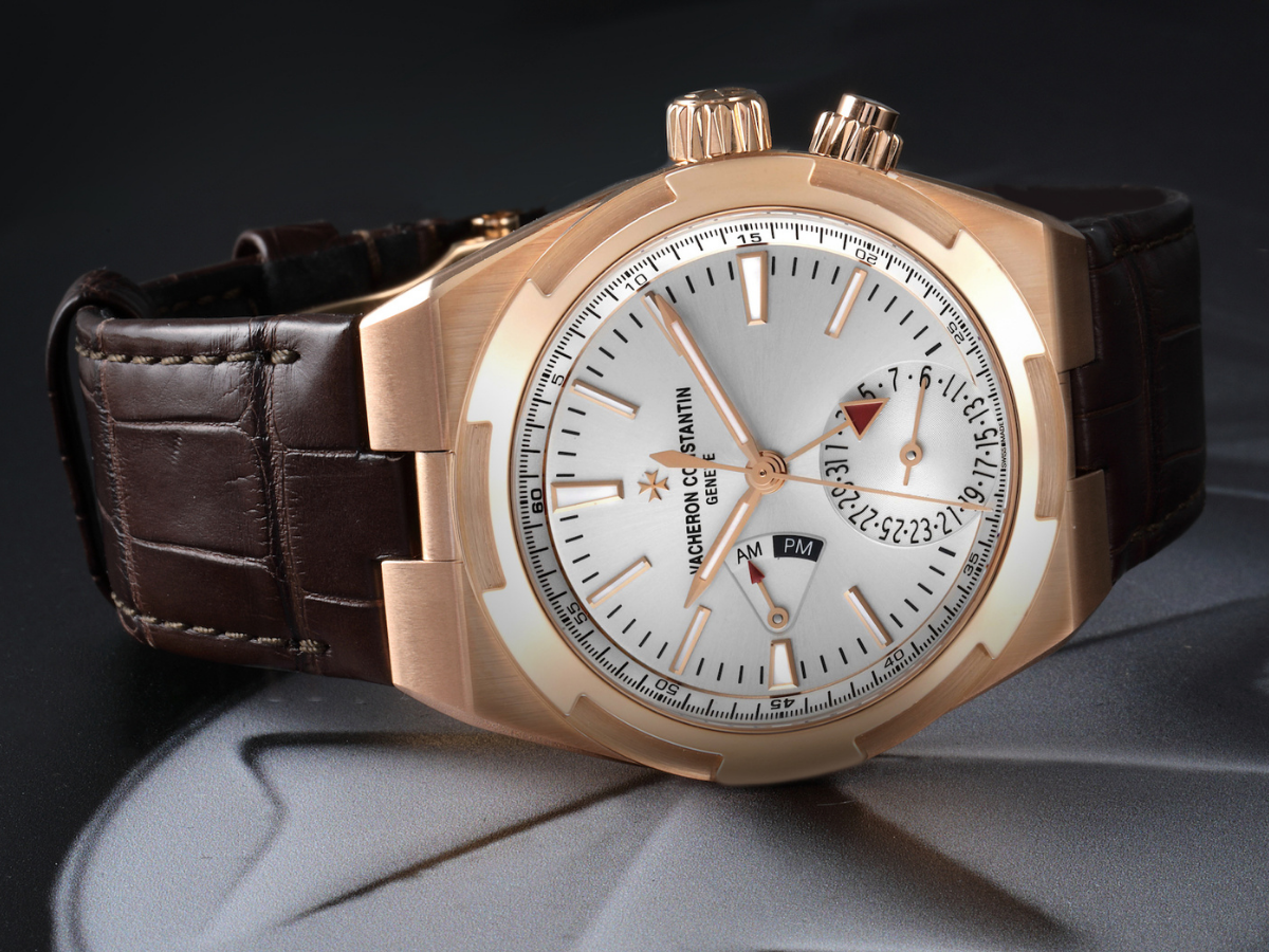Vacheron Constantin Overseas Dual Time Rose Gold Mens Watch 7900V