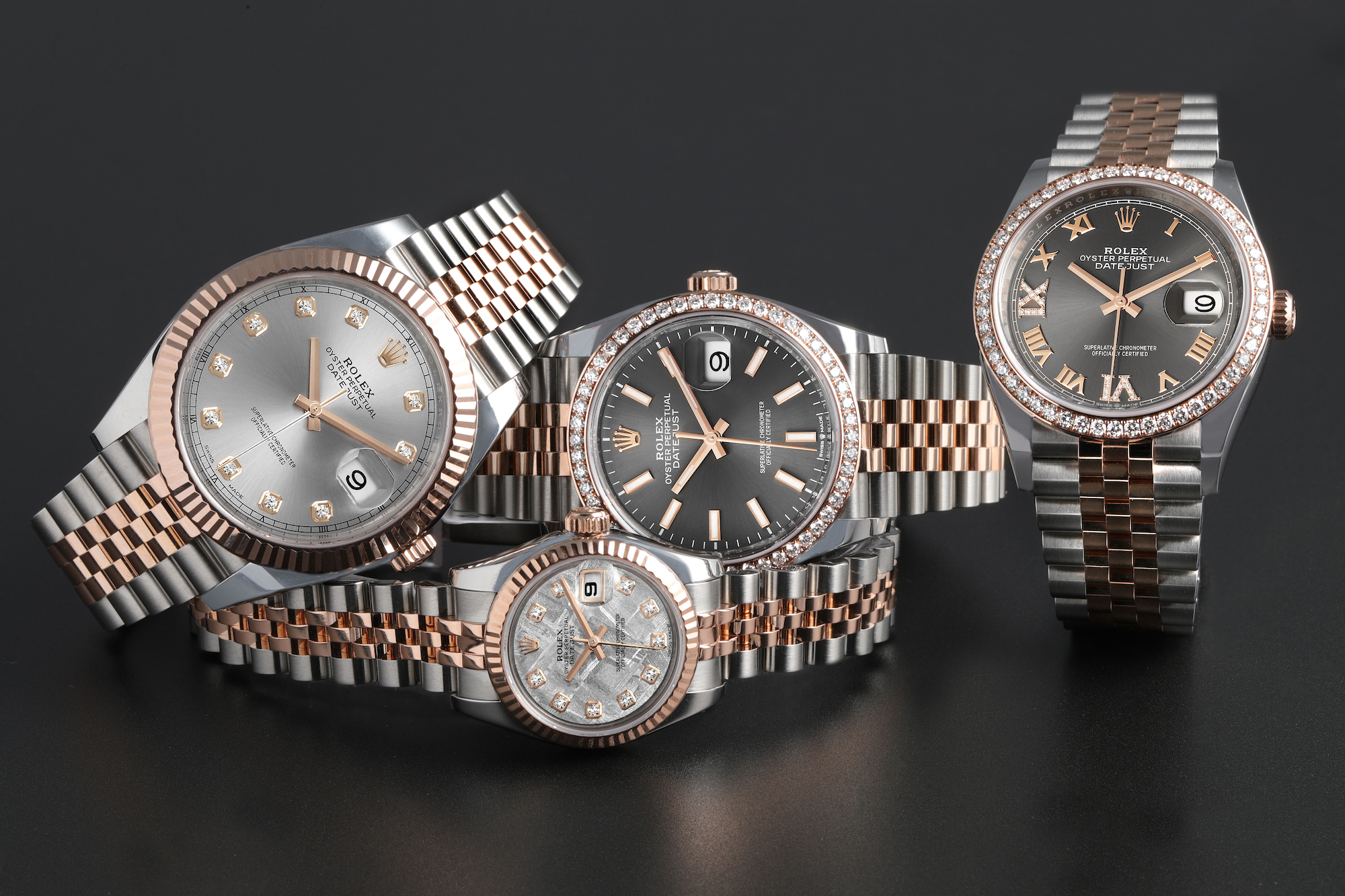 Rolex Lady-Datejust, Datejust 36, and Datejust 41 in Steel and Everose Gold