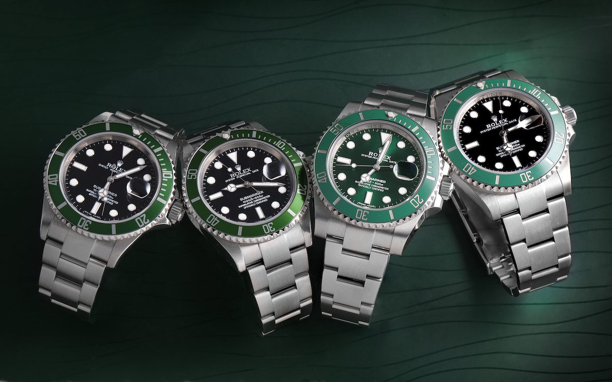 Rolex Submariner Green Watches – Kermit 16610LV, Hulk 116610LV, and Starbucks 126610LV