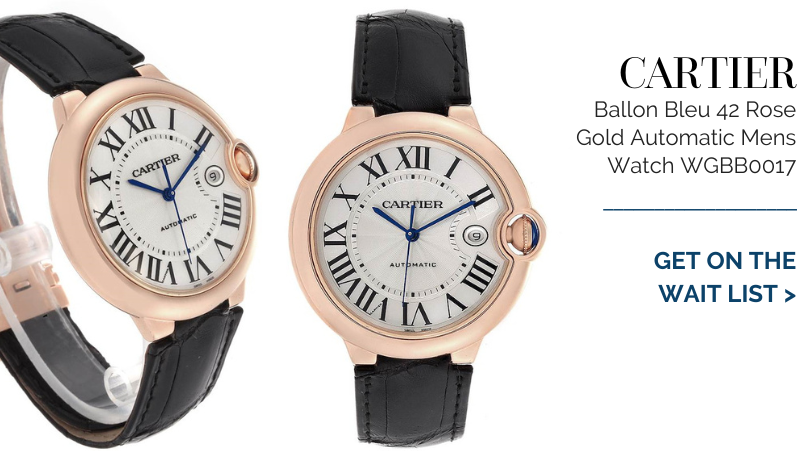 Cartier Ballon Bleu 42 Rose Gold Automatic Mens Watch WGBB0017
