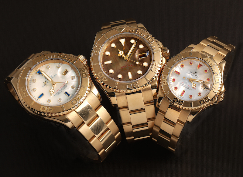 Rolex Yachtmaster Yellow Gold Mother of Pearl Models