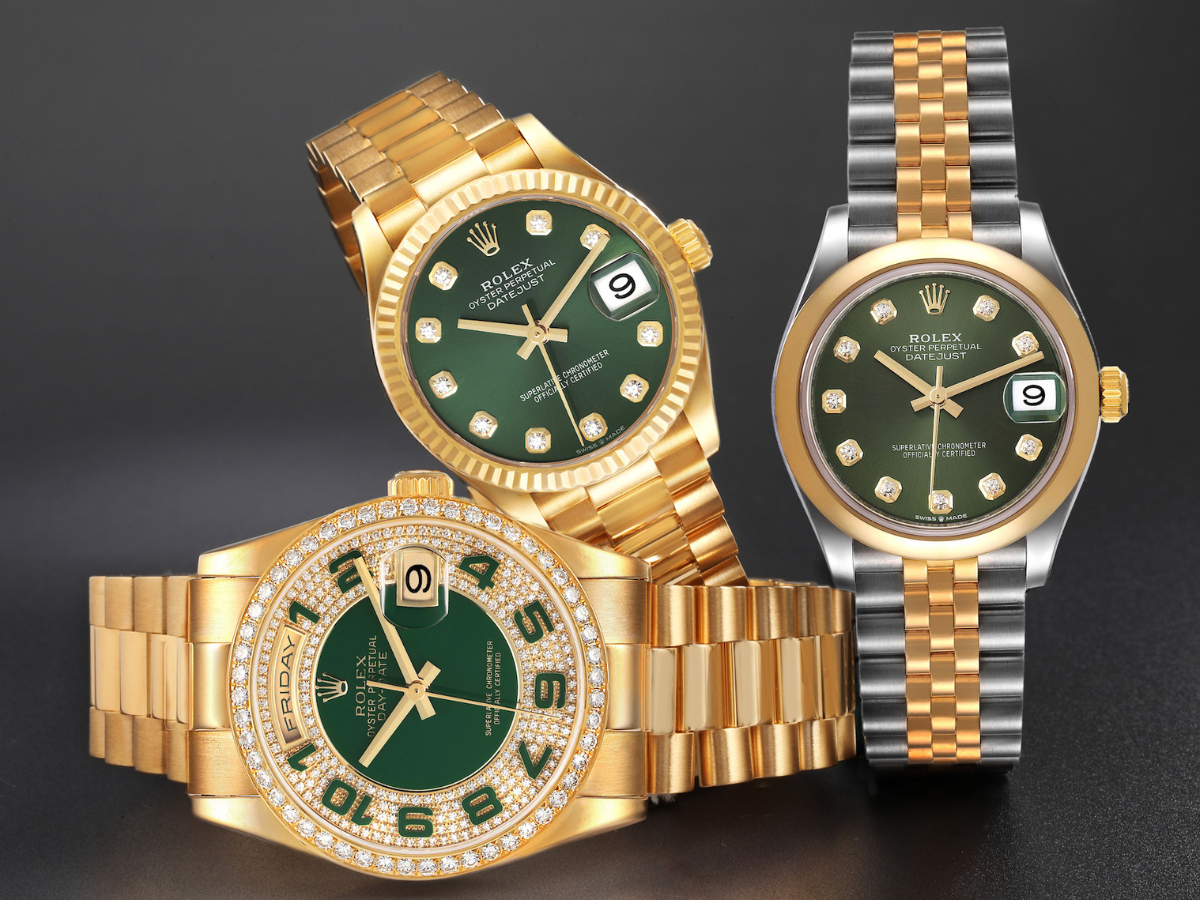 Rolex Green Dial Dress Watches