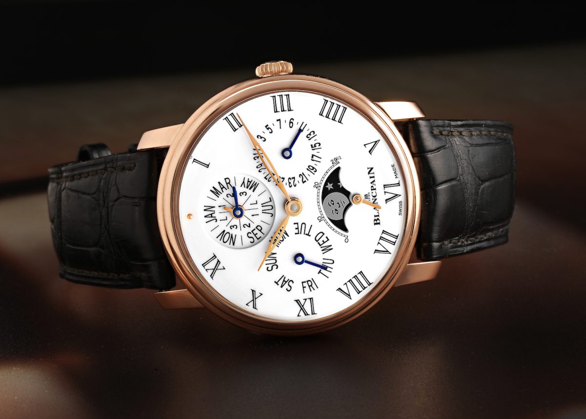 Blancpain Villeret Perpetual Calendar 8 Days Rose Gold Watch 6659