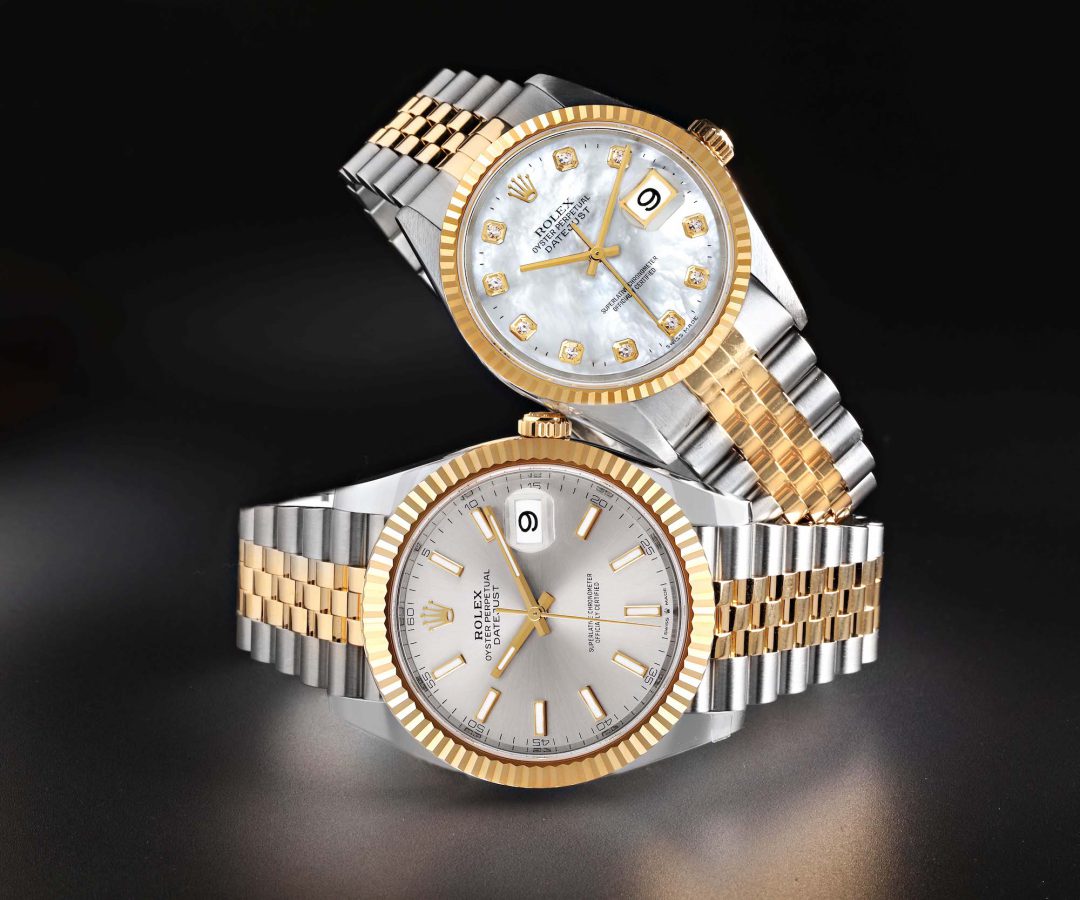 Rolex Datejust 36 Mother of Pearl dial 16233 and Datejust 41 126333