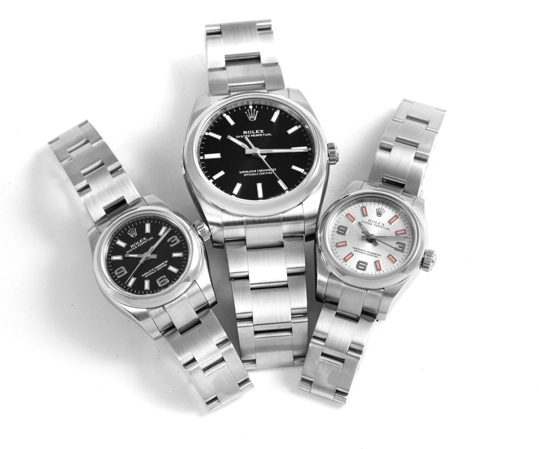 Rolex Oyster Perpetual in mens and ladies sizes