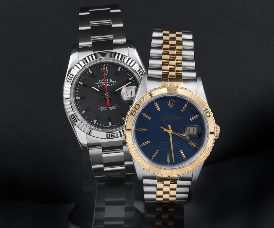 2 Modern and vintage Rolex Turn-o-Graph models - references 116264, and 16253
