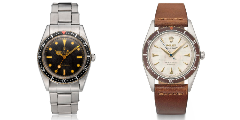 4 Rolex Turn-o-Graph reference 6202 models