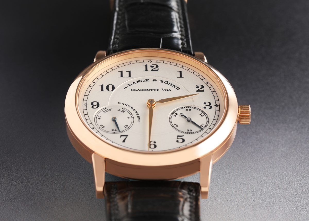 A. Lange and Sohne 1815 Up and Down 18k Rose Gold Watch 221.032