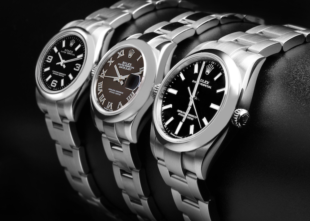 Rolex Datejust and Rolex Oyster Perpetual Baton Hands