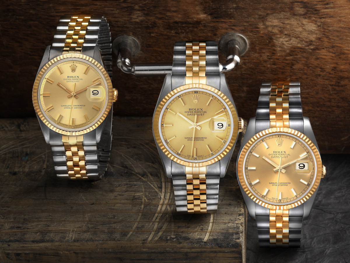 Rolex Datejust Steel Yellow Gold Jubilee Bracelet Watches