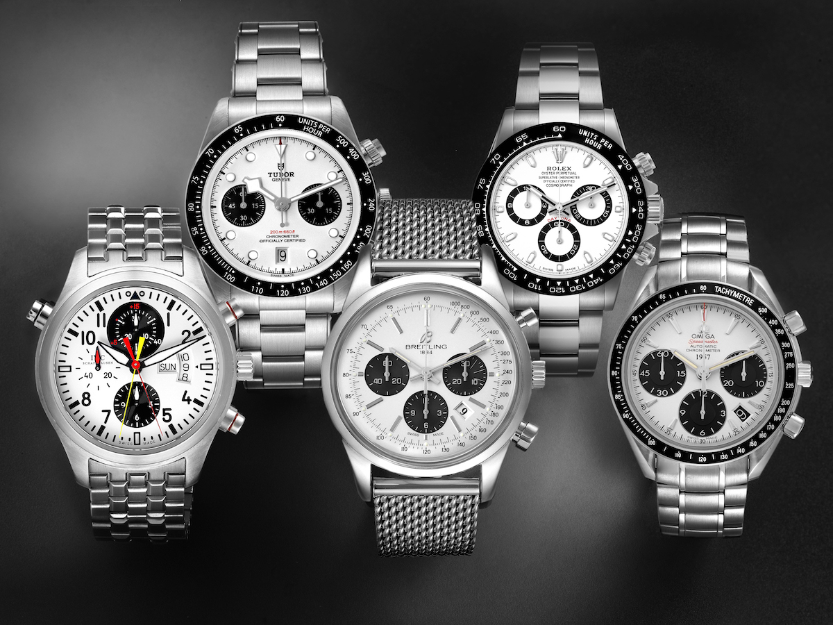 Panda Dial Chronograph Watches