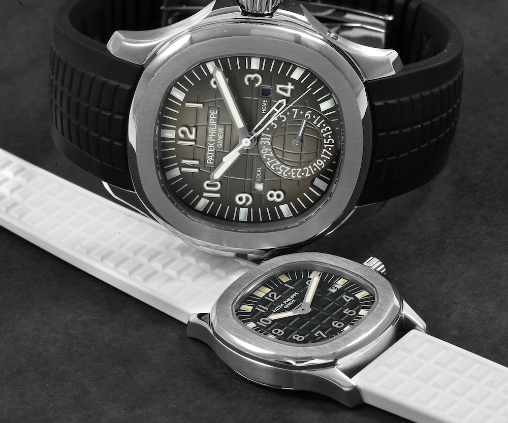 Patek Philippe Aquanaut Travel Time ref 5164 A with ref 4960