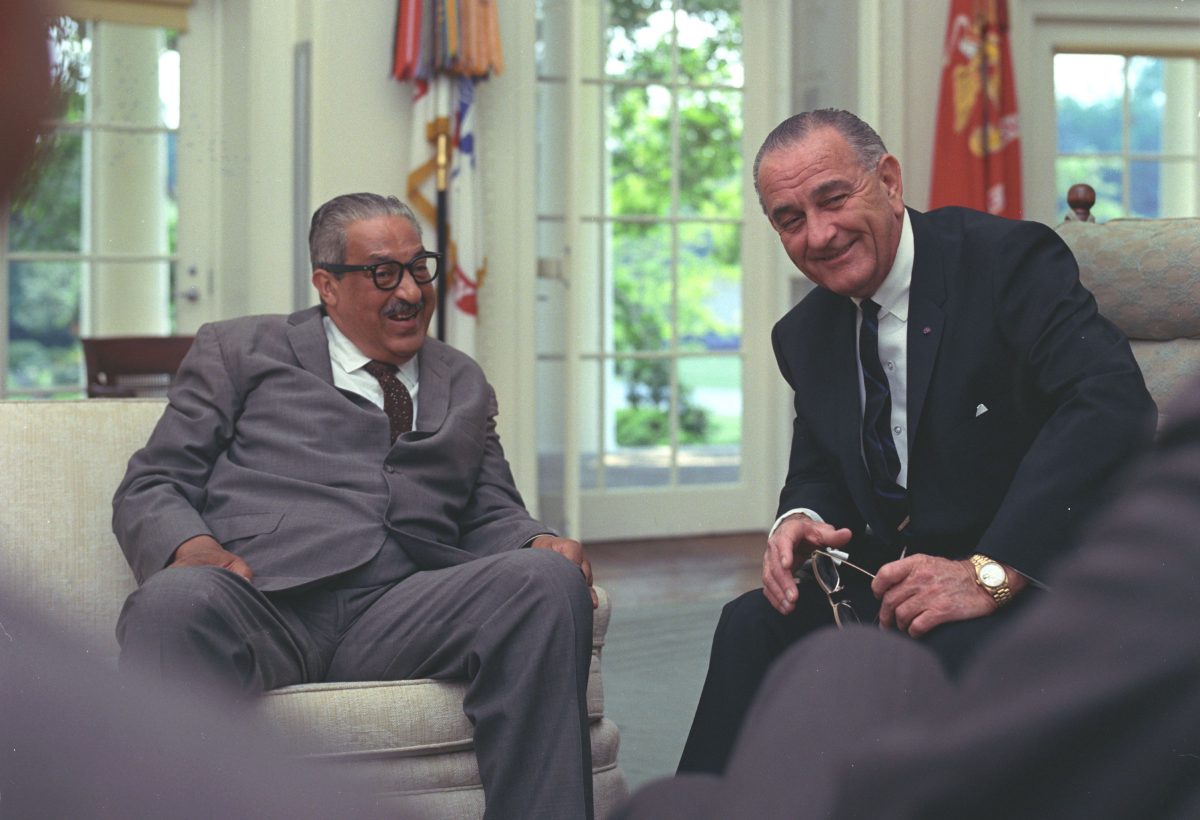 Thurgood_Marshall_and_President_Lyndon_B._Johnson_June_13,_1967_-_LBJ_Museum_C5706-1