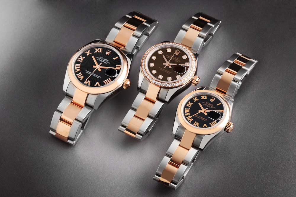 Rolex Datejust Steel Everose Gold Ladies Watches 36mm, 31mm, and 28mm