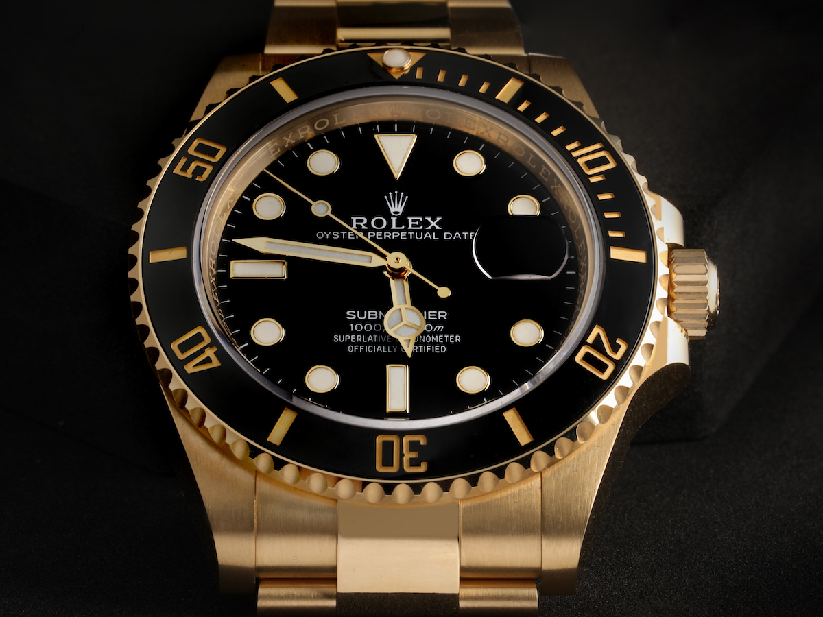 Rolex Serial Numbers - Rolex Submariner Yellow Gold Blue Dial Ceramic Bezel Mens Watch 116618