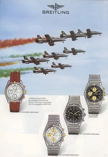 1983 Breitling Chronomat advertisement