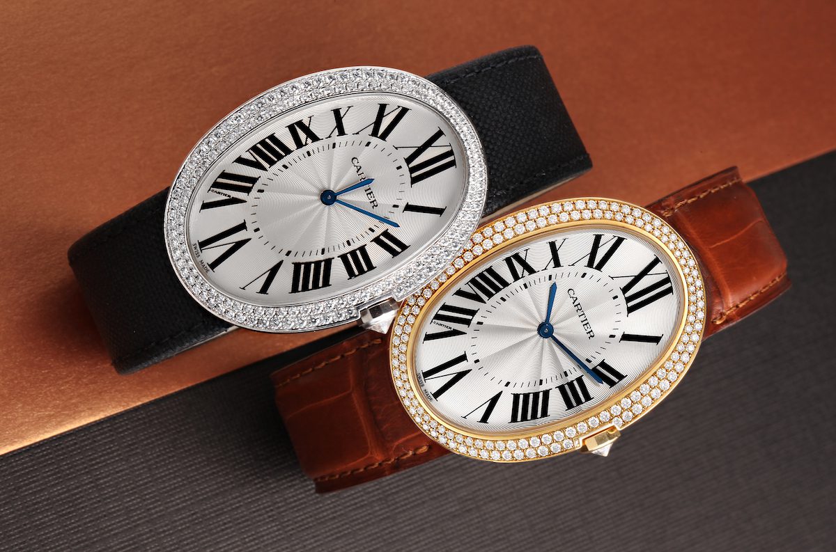 Cartier Baignoire White Gold Rose Gold Diamond Watches