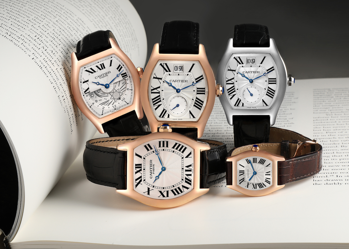 Cartier Tortue Watches in White Gold and Rose Gold