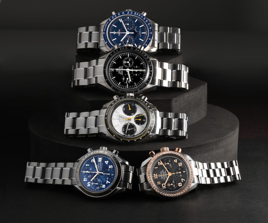 Omega Speedmaster Moonphase, MoonWatch, Racing, Reduced, and Day-Date