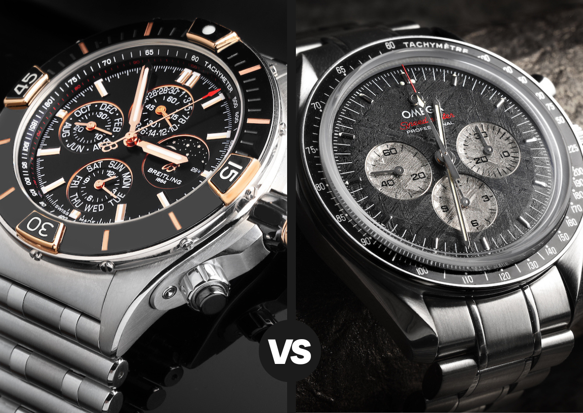 Breitling vs Omega_Breitling Chronomat and Omega Speedmaster