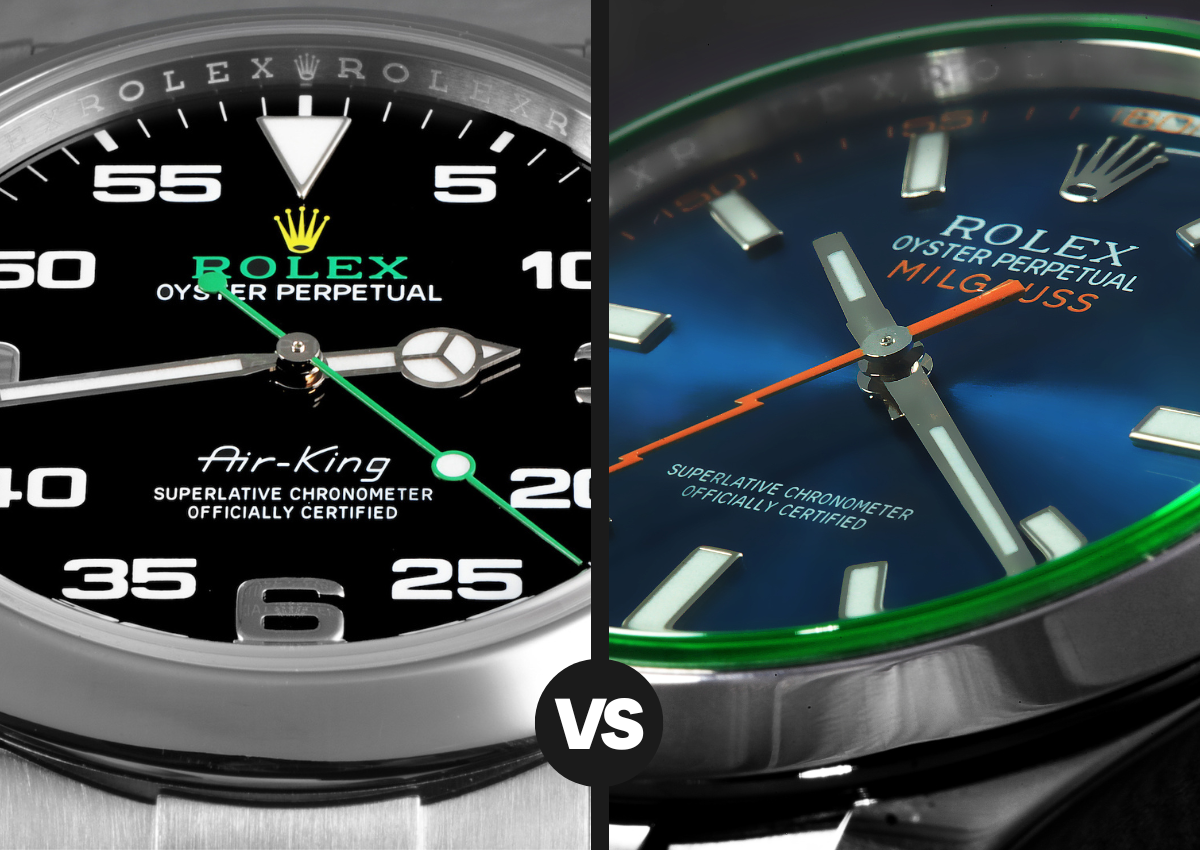 Rolex Air-King 116900 vs Milgauss 116400 Anti-Magnetic Watches