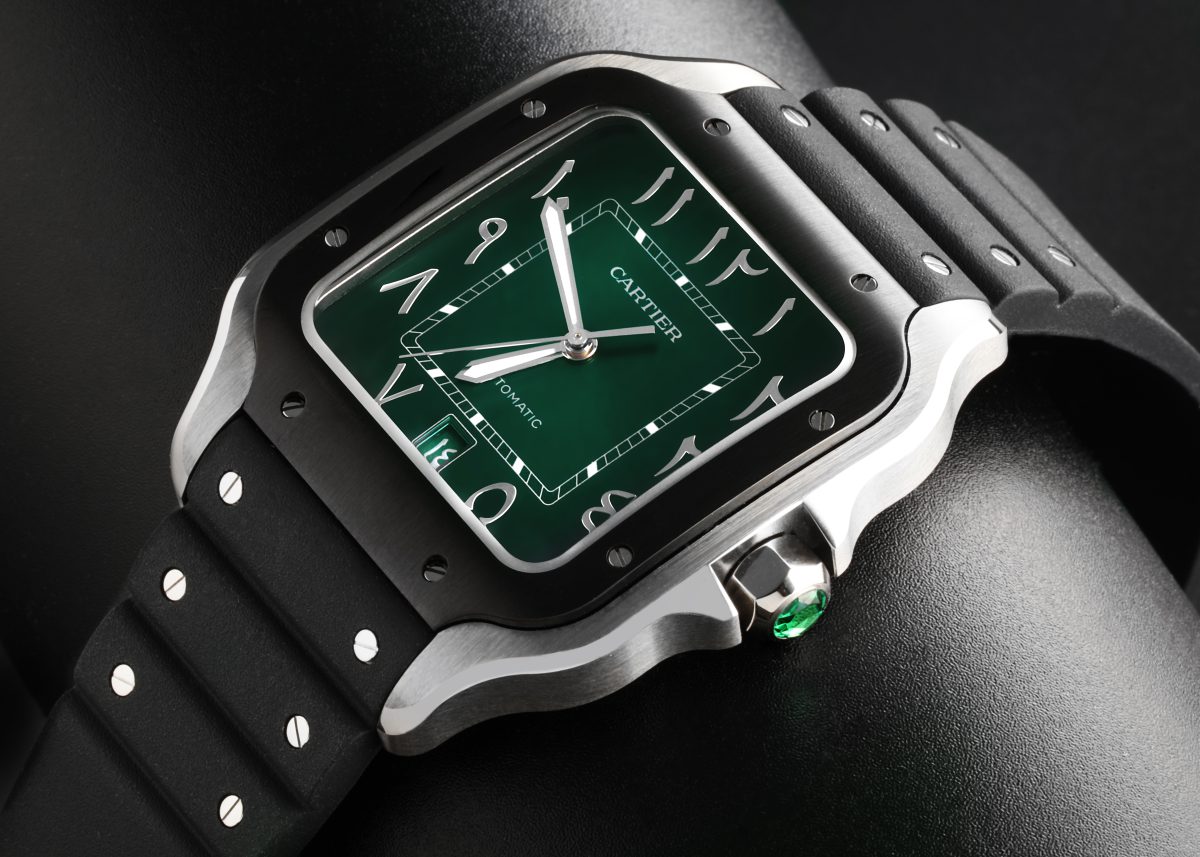 Santos de Cartier Green Dial | The Watch Club by SwissWatchExpo